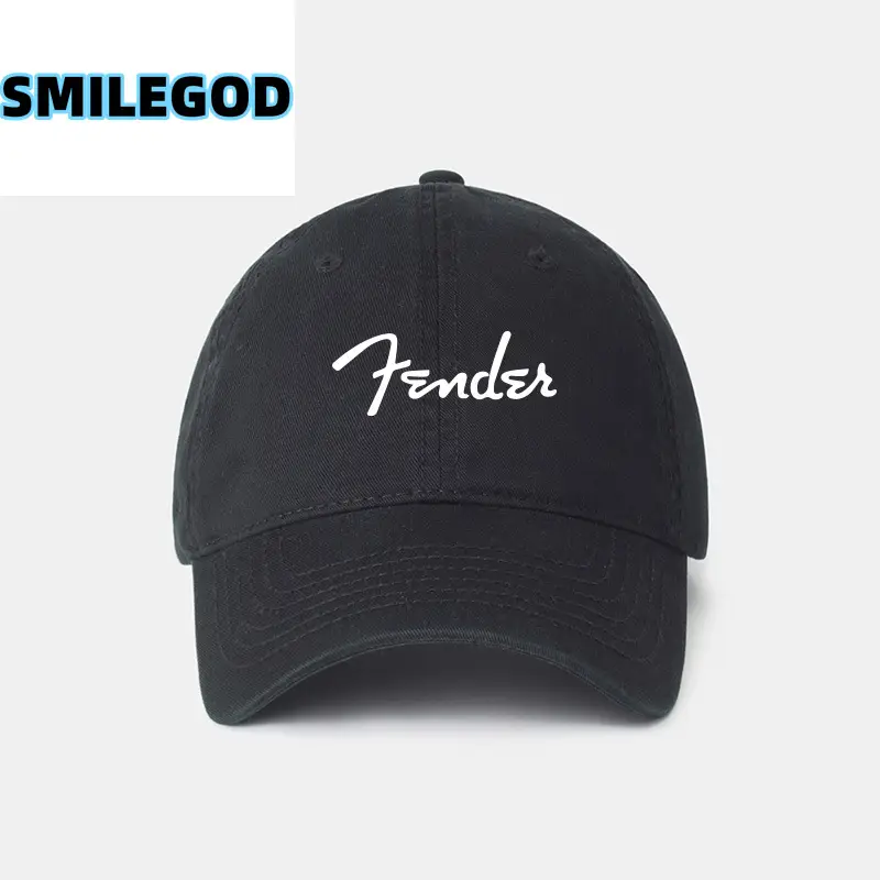 Fender Electric Guitar Hat Black Unisex Sunshade Cap - Image 37