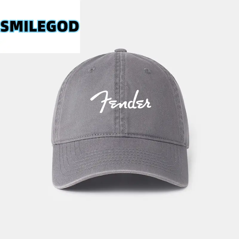 Fender Electric Guitar Hat Black Unisex Sunshade Cap - Image 9