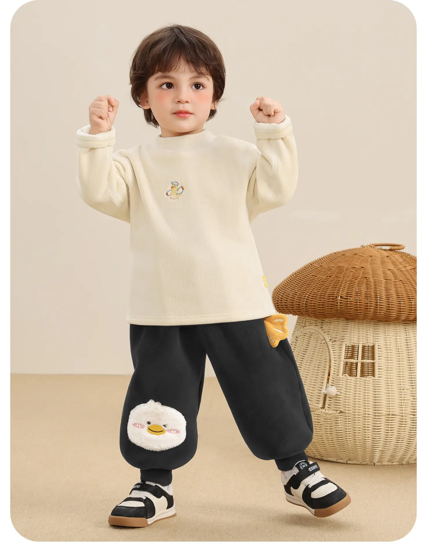 Baby Fleece Lined Base Layer Shirt for Boys Winter Warm Top — feature 13
