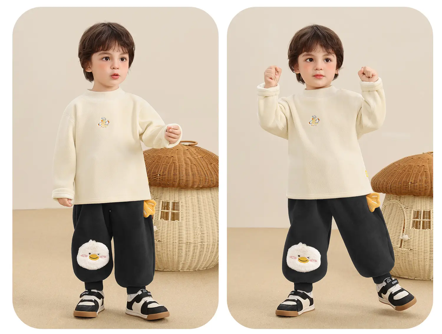 Baby Fleece Lined Base Layer Shirt for Boys Winter Warm Top — feature 31