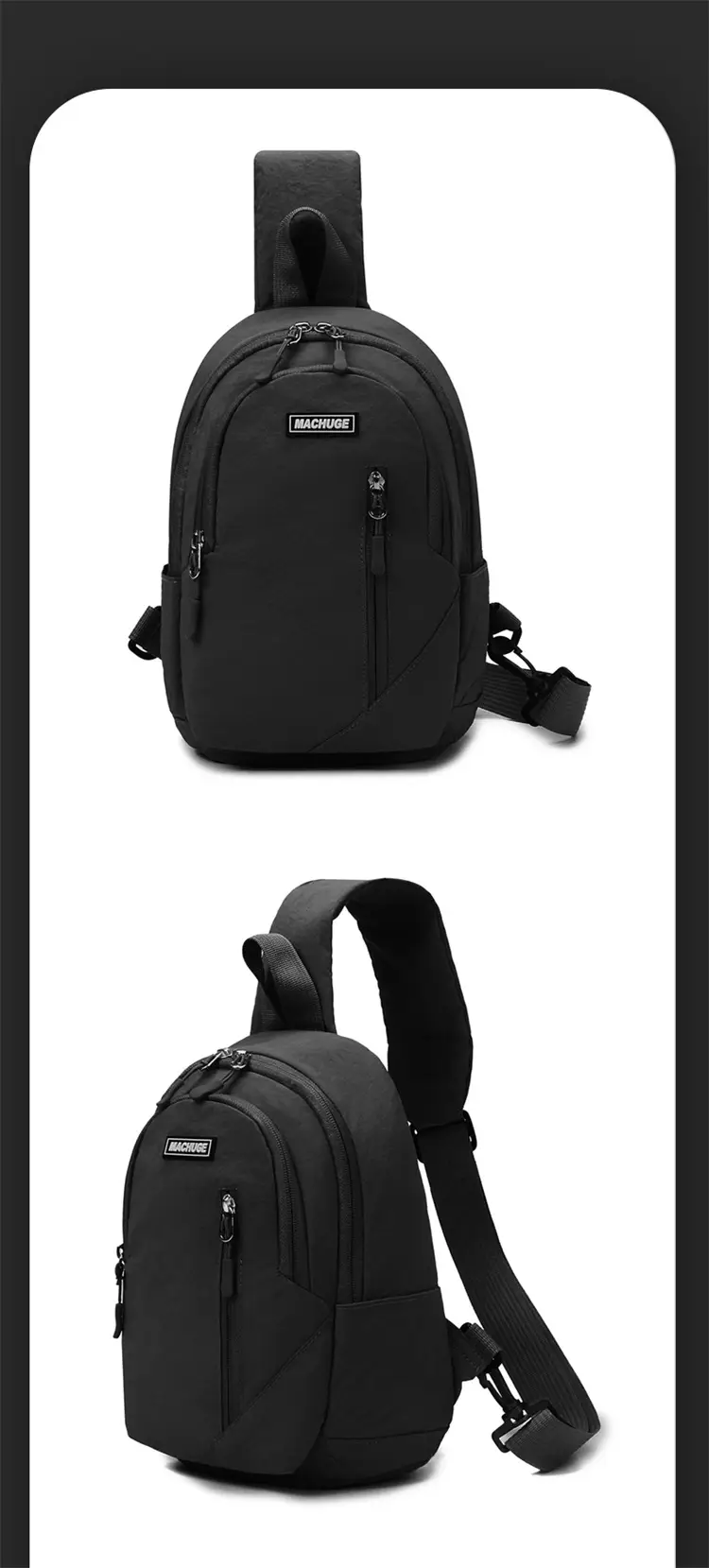 Japanese Style Men's Small Crossbody Backpack — feature 21