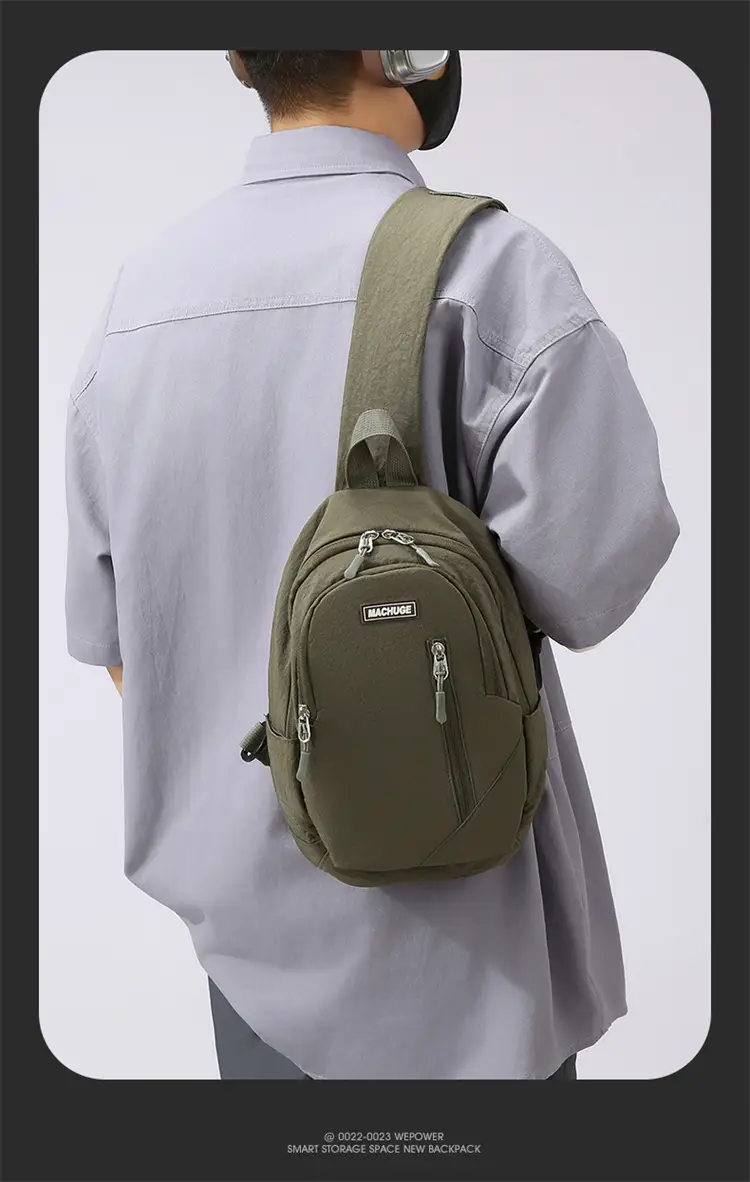 Japanese Style Men's Small Crossbody Backpack — feature 4
