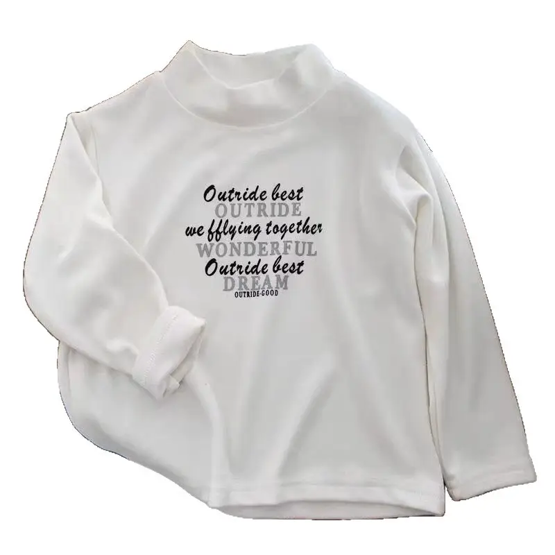 Girls Black Sweatshirt Outerwear Letter Print Long Sleeve - Image 8