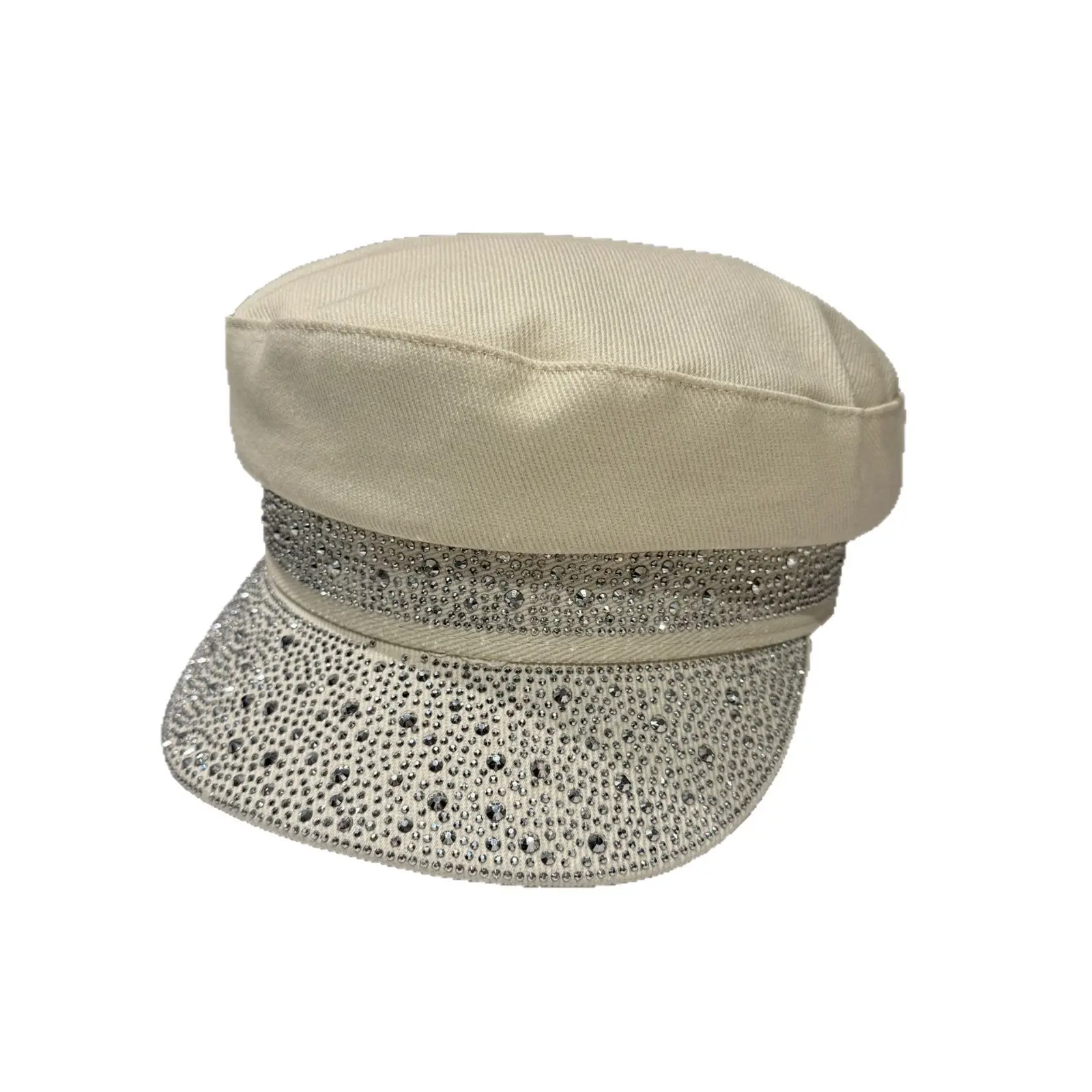 Women Korean Style Diamond Flat Cap Blue Black - Image 10