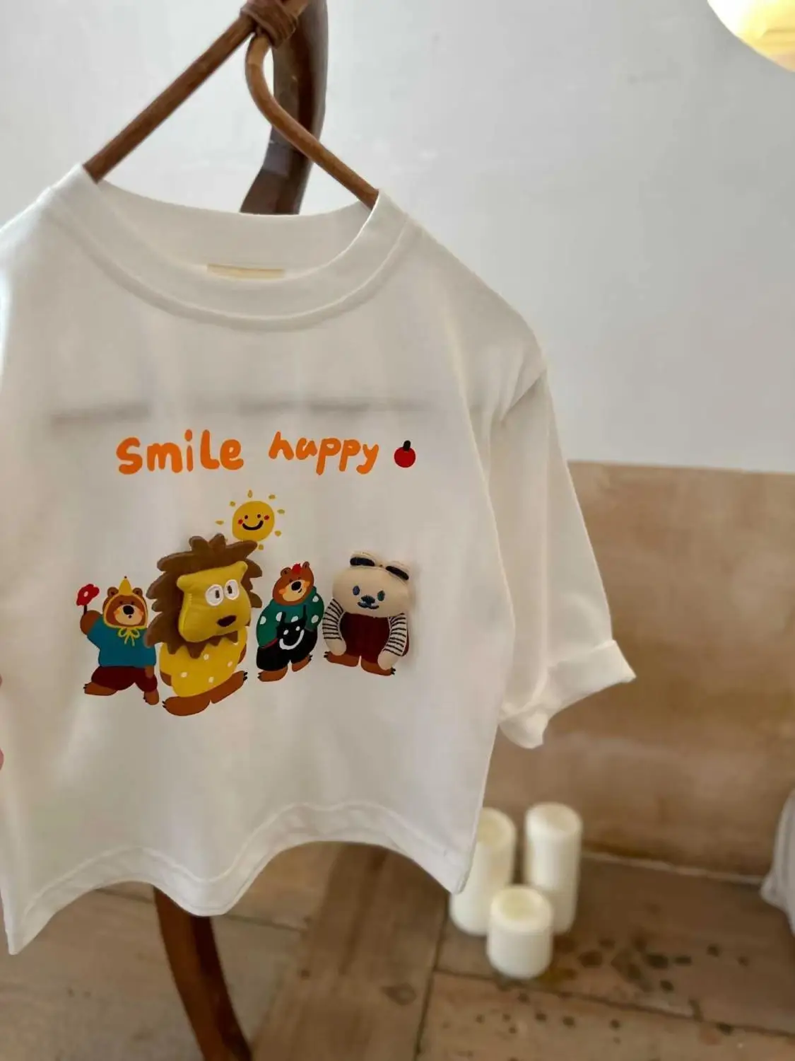3D Animal Print Boys T-Shirt White Autumn Winter Warm — feature 6