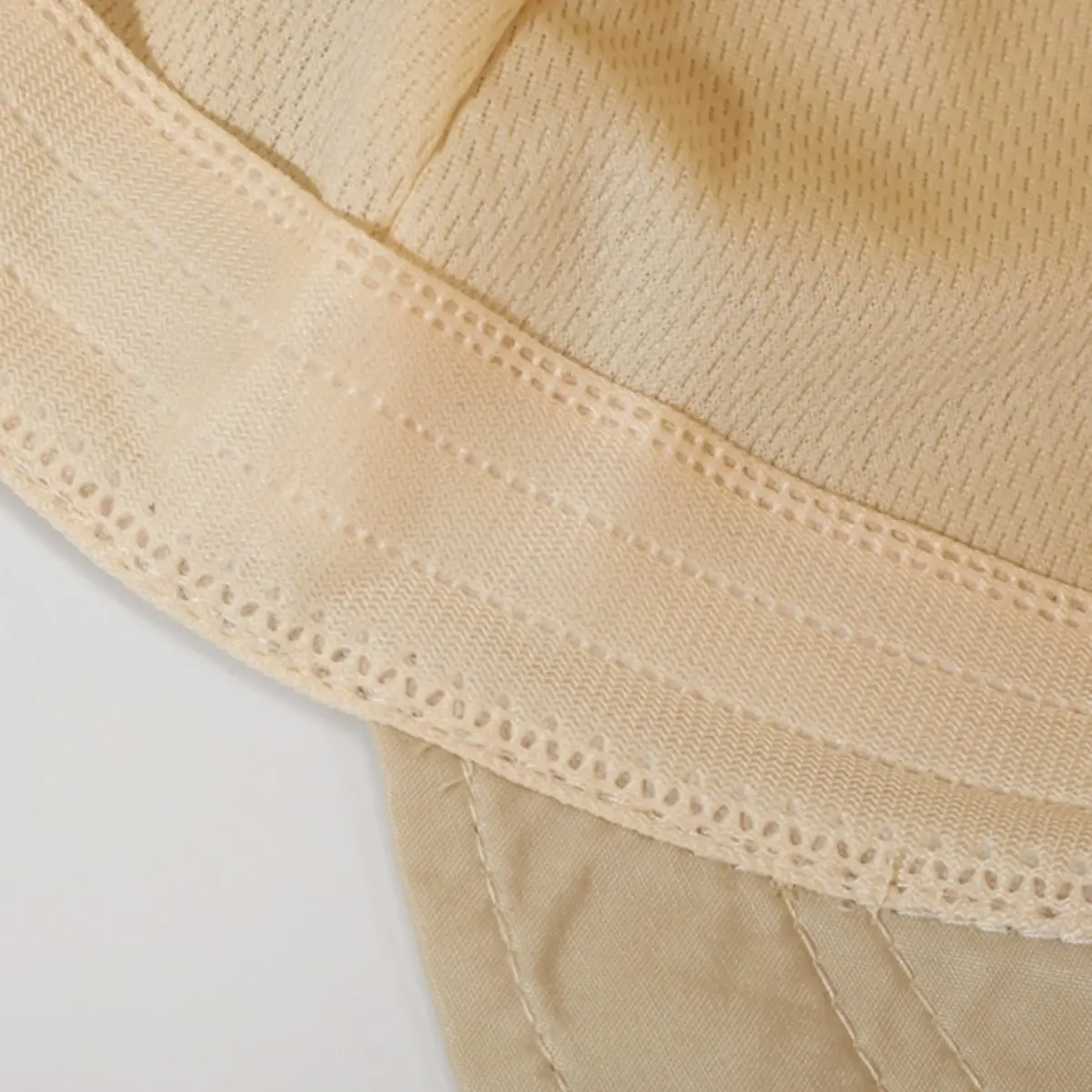 Men Deep Duckbill Cap with Wide Brim Beige - Image 9