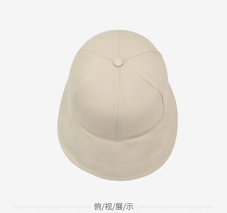 Men Deep Duckbill Cap with Wide Brim Beige — feature 12
