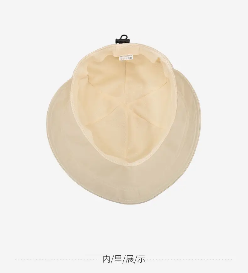 Men Deep Duckbill Cap with Wide Brim Beige — feature 13