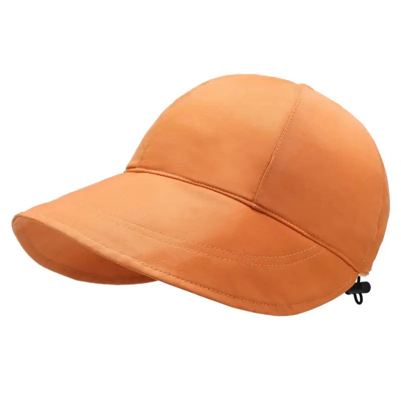 Men Deep Duckbill Cap with Wide Brim Beige - Image 3