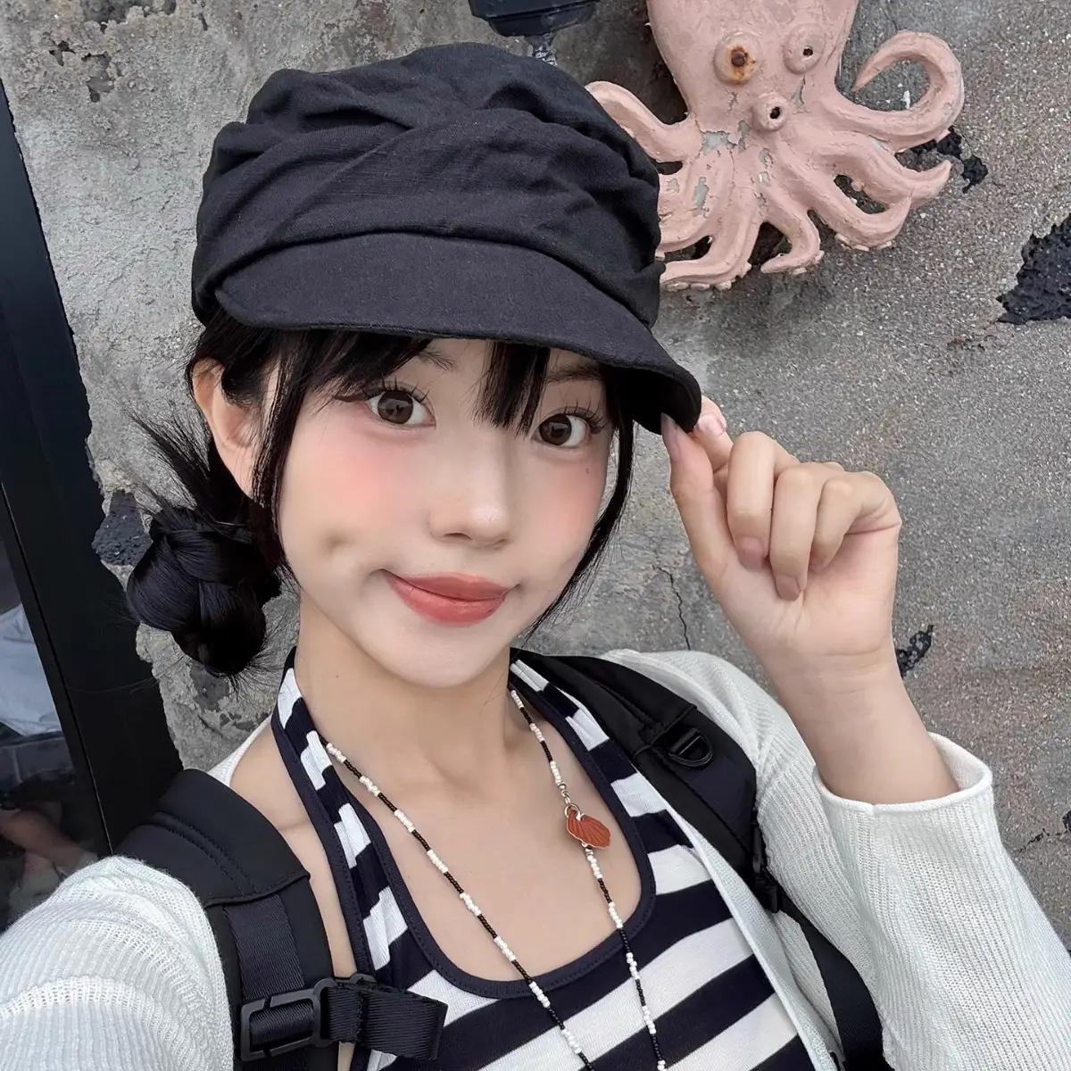 Japanese Retro Linen Beret for Women Early Autumn Thin Face-Slimming Cap - Image 6