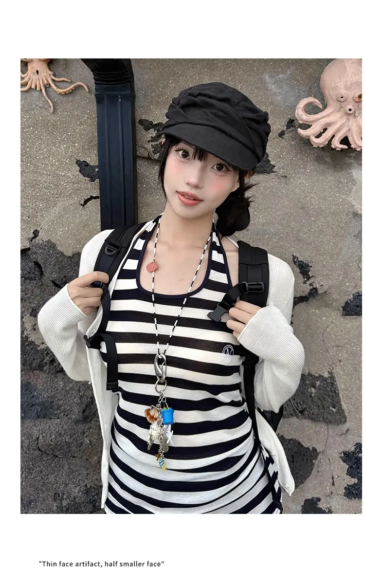 Japanese Retro Linen Beret for Women Early Autumn Thin Face-Slimming Cap — feature 7