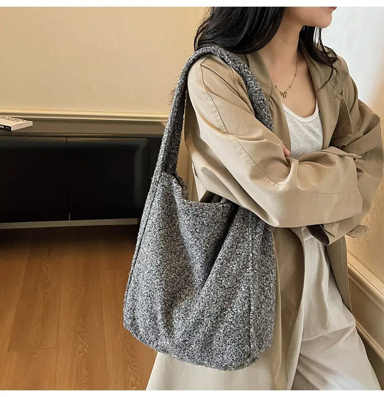 Korean Textured Commuter Bag Women Brown 2025 — feature 14