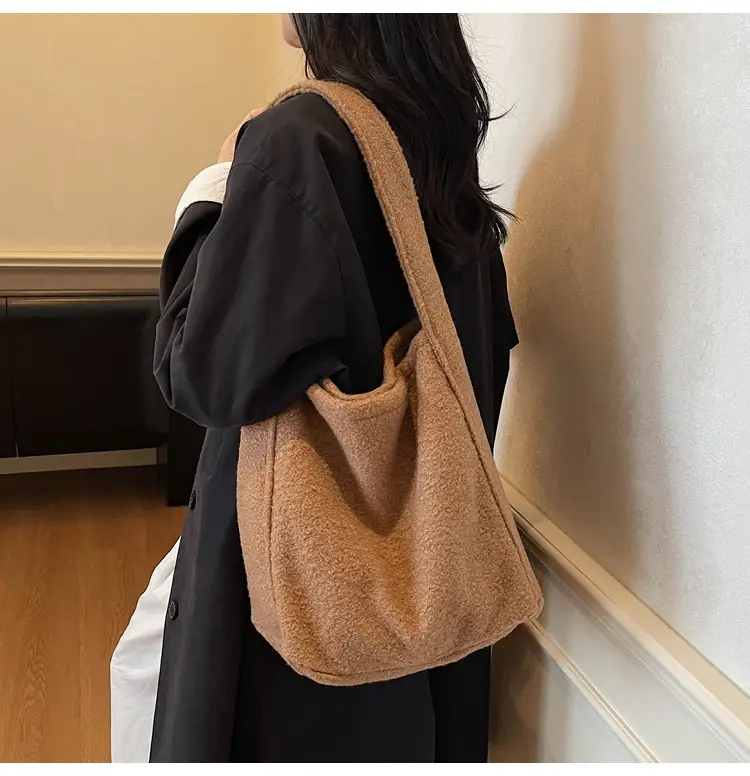 Korean Textured Commuter Bag Women Brown 2025 — feature 18
