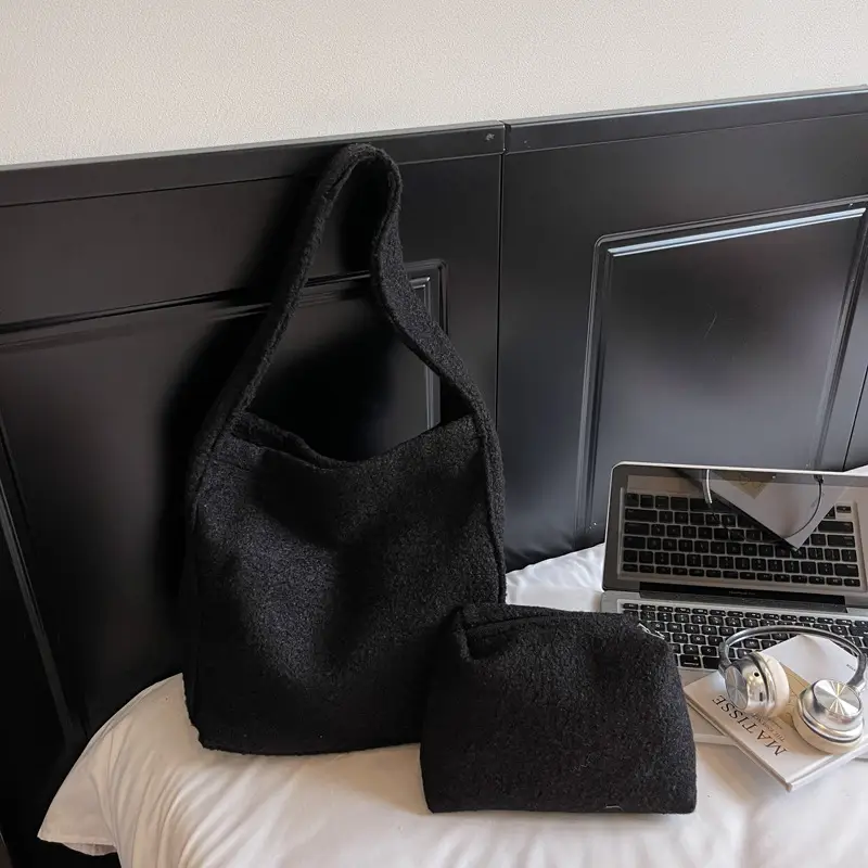 Korean Textured Commuter Bag Women Brown 2025 — feature 24