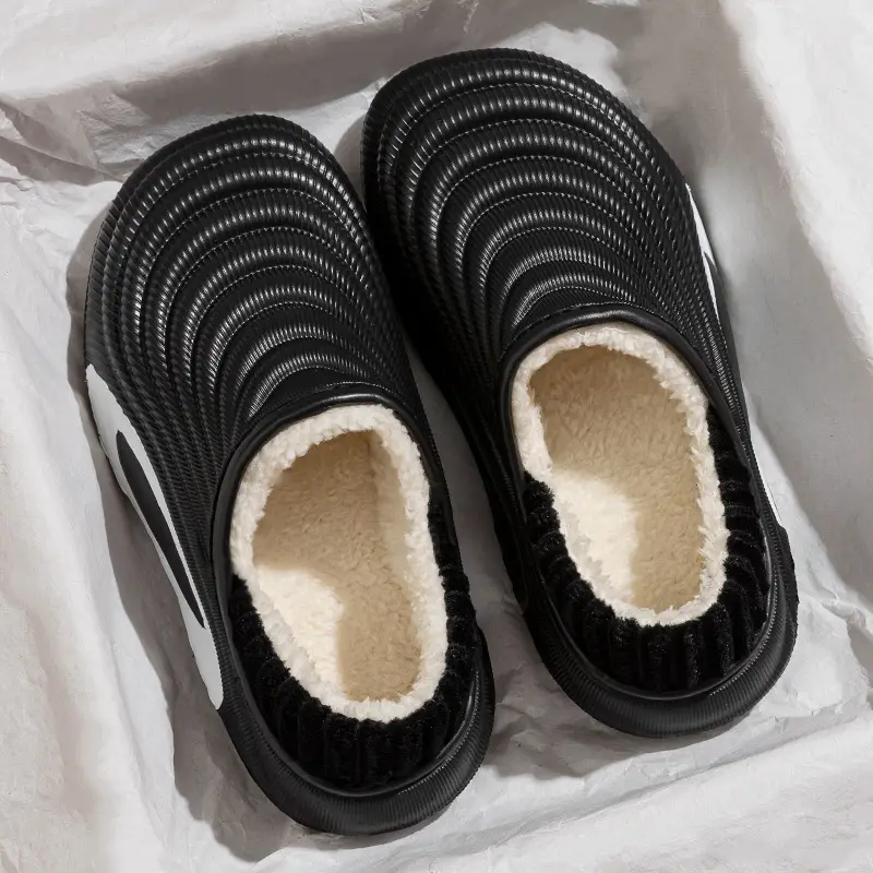 New Waterproof Cotton Slippers for Women in Winter Indoor Home Thick-Soled Slippers with Velvet and Thickeneding for Couples to Wear Outside Cotton Shoes for Men - Image 18
