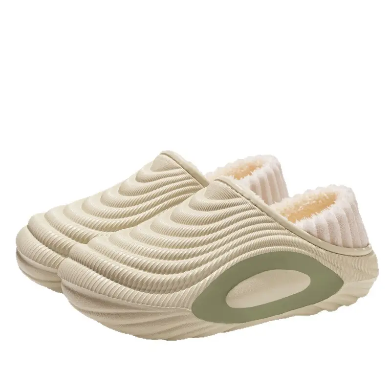 New Waterproof Cotton Slippers for Women in Winter Indoor Home Thick-Soled Slippers with Velvet and Thickeneding for Couples to Wear Outside Cotton Shoes for Men - Image 20