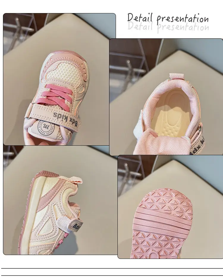 Baby Toddler Shoes, Boys' Shoes, Spring & Fall Soft-Soled Non-Slip Shoes for Girls Aged 0 to 1-3 Years Old, Breathable Functional Sports Shoes — feature 5