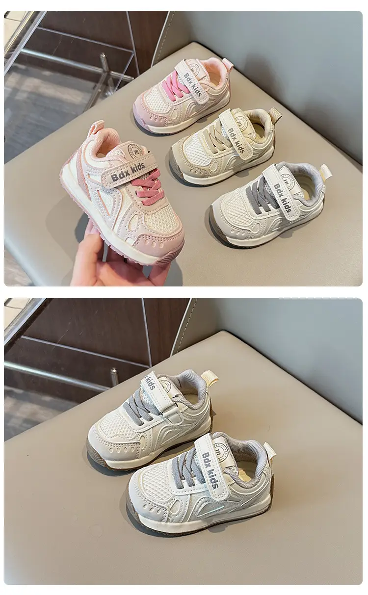 Baby Toddler Shoes, Boys' Shoes, Spring & Fall Soft-Soled Non-Slip Shoes for Girls Aged 0 to 1-3 Years Old, Breathable Functional Sports Shoes — feature 7