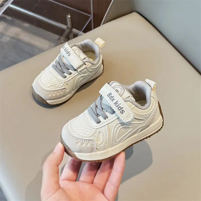 Baby Toddler Shoes, Boys' Shoes, Spring & Fall Soft-Soled Non-Slip Shoes for Girls Aged 0 to 1-3 Years Old, Breathable Functional Sports Shoes