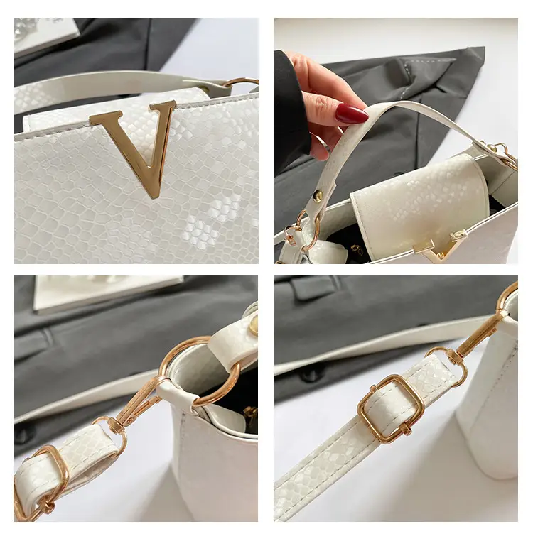 2025 Women's Silver Sequin Square Shoulder Bag — feature 8