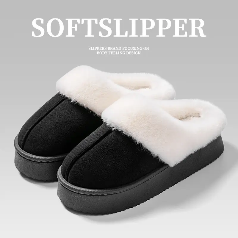 Women Baotou Cotton Slippers Warm Winter Non-Slip - Image 9