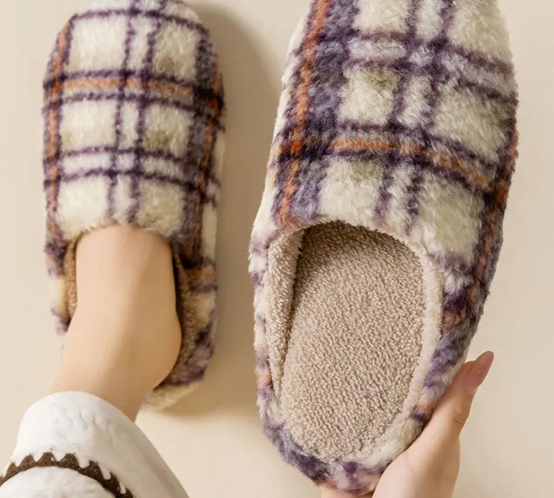 Japanese-Style Silent Floor Cotton Slippers for Men Women Winter — feature 11