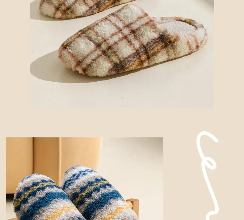 Japanese-Style Silent Floor Cotton Slippers for Men Women Winter — feature 15