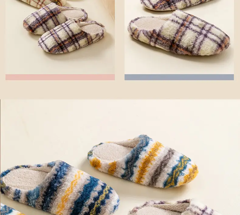 Japanese-Style Silent Floor Cotton Slippers for Men Women Winter — feature 17