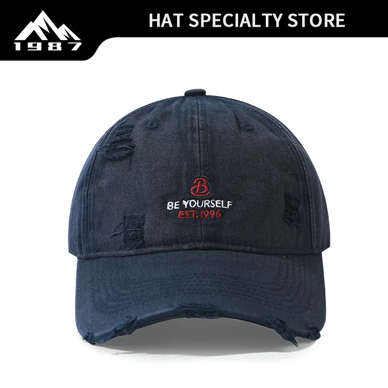 Black Embroidered Baseball Cap Large Head - Image 8