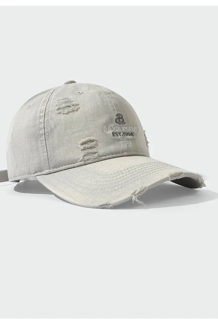 Black Embroidered Baseball Cap Large Head — feature 8