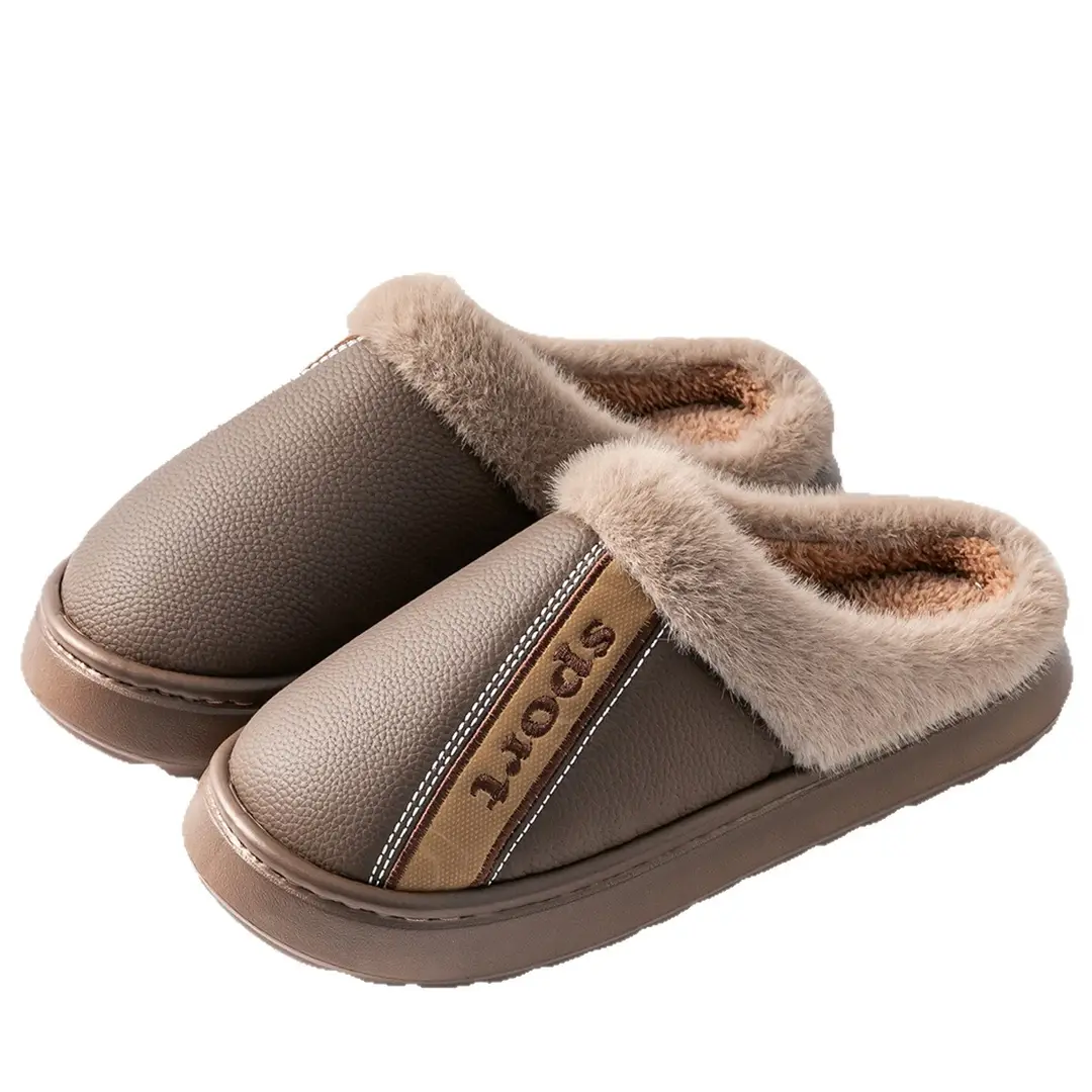 Plus Size Men's Cotton Shoes 2025 Autumn and Winter New Style Middle-Aged and Elderly Home Indoor Non-Slip Warm Thick-Soled Cotton Slippers for Men - Image 14