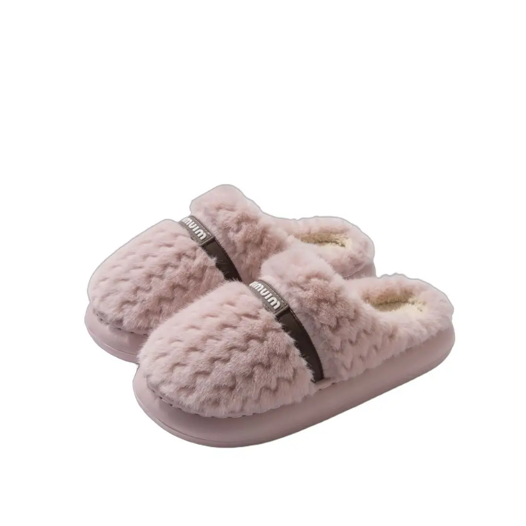Home Cotton Slippers for Women Autumn and Winter 2025 New Indoor Home Thick-Soled Household Warm Anti-Slip Cotton Slippers for Men Winter - Image 9