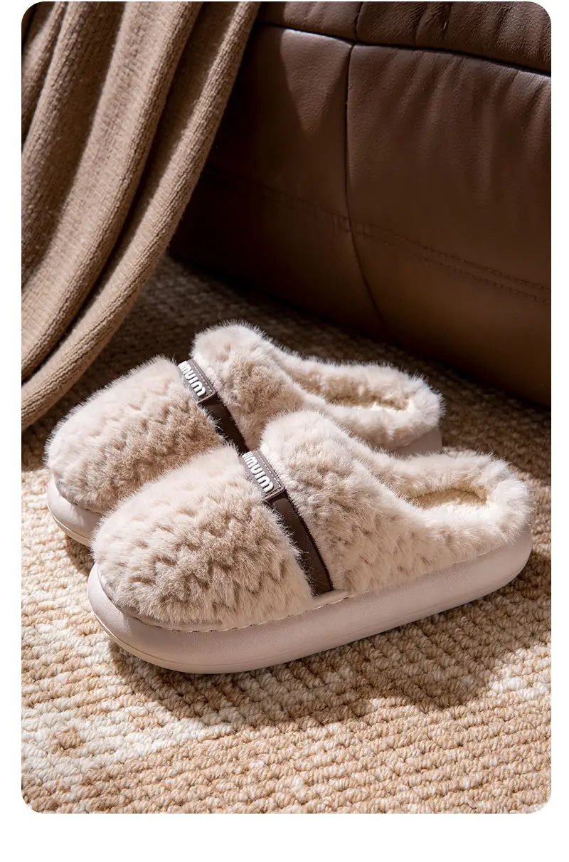 Home Cotton Slippers for Women Autumn and Winter 2025 New Indoor Home Thick-Soled Household Warm Anti-Slip Cotton Slippers for Men Winter — feature 11