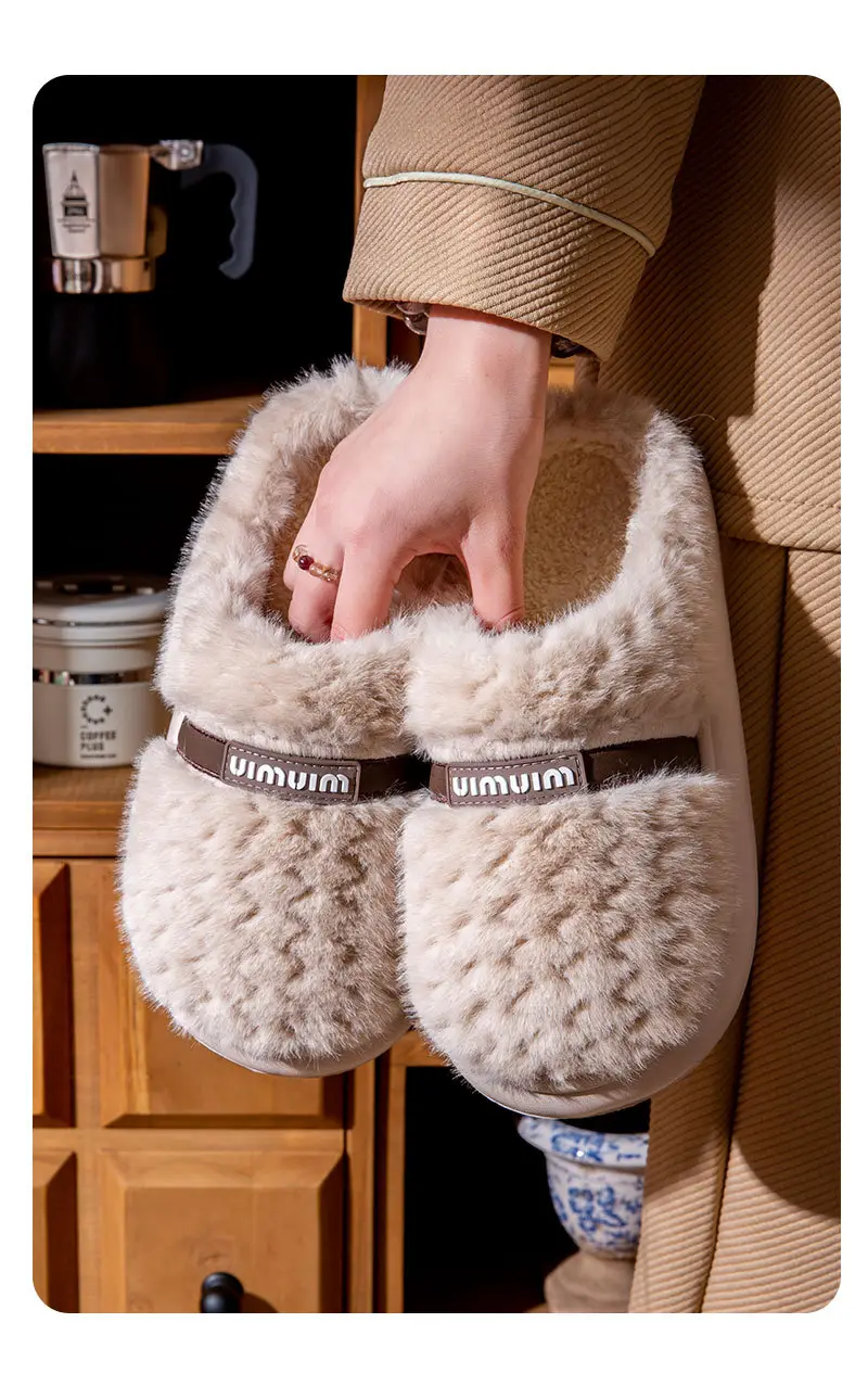 Home Cotton Slippers for Women Autumn and Winter 2025 New Indoor Home Thick-Soled Household Warm Anti-Slip Cotton Slippers for Men Winter — feature 14