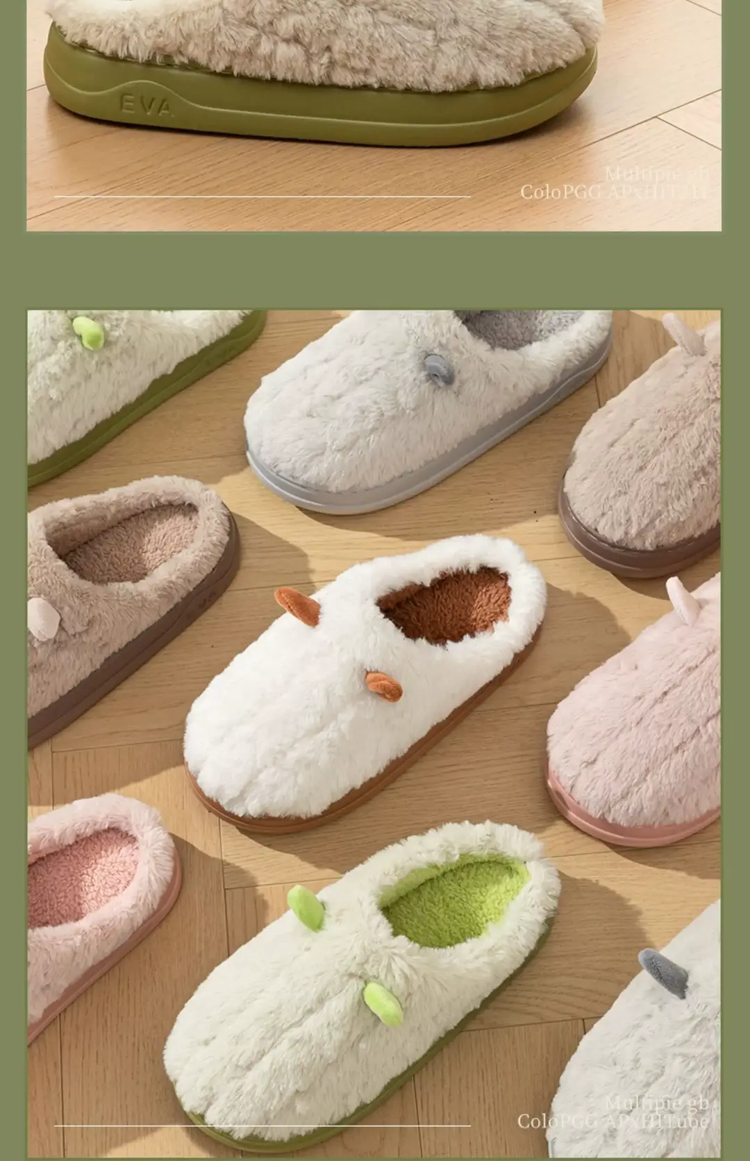 2025 New Cotton Slippers Plush Warm Confinement Shoes for Women Autumn and Winter Indoor Home Shoes with a Stepping-On-Clouds Feel for Men — feature 11