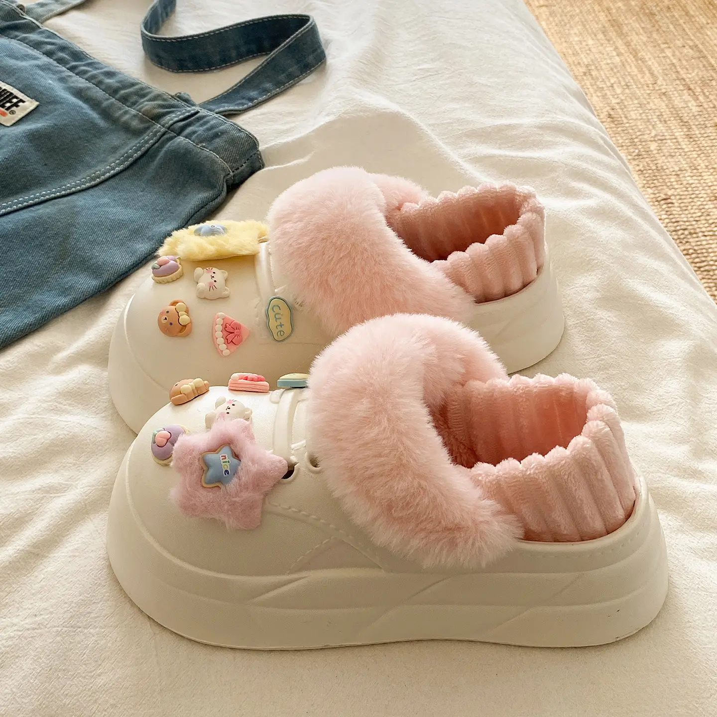 Detachable Star Embellished Winter Boots for Women