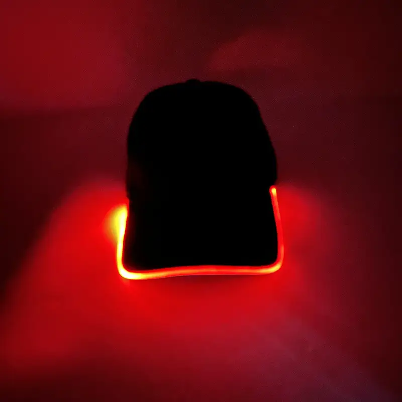 Black LED Night Running Cap with Purple Light — feature 10