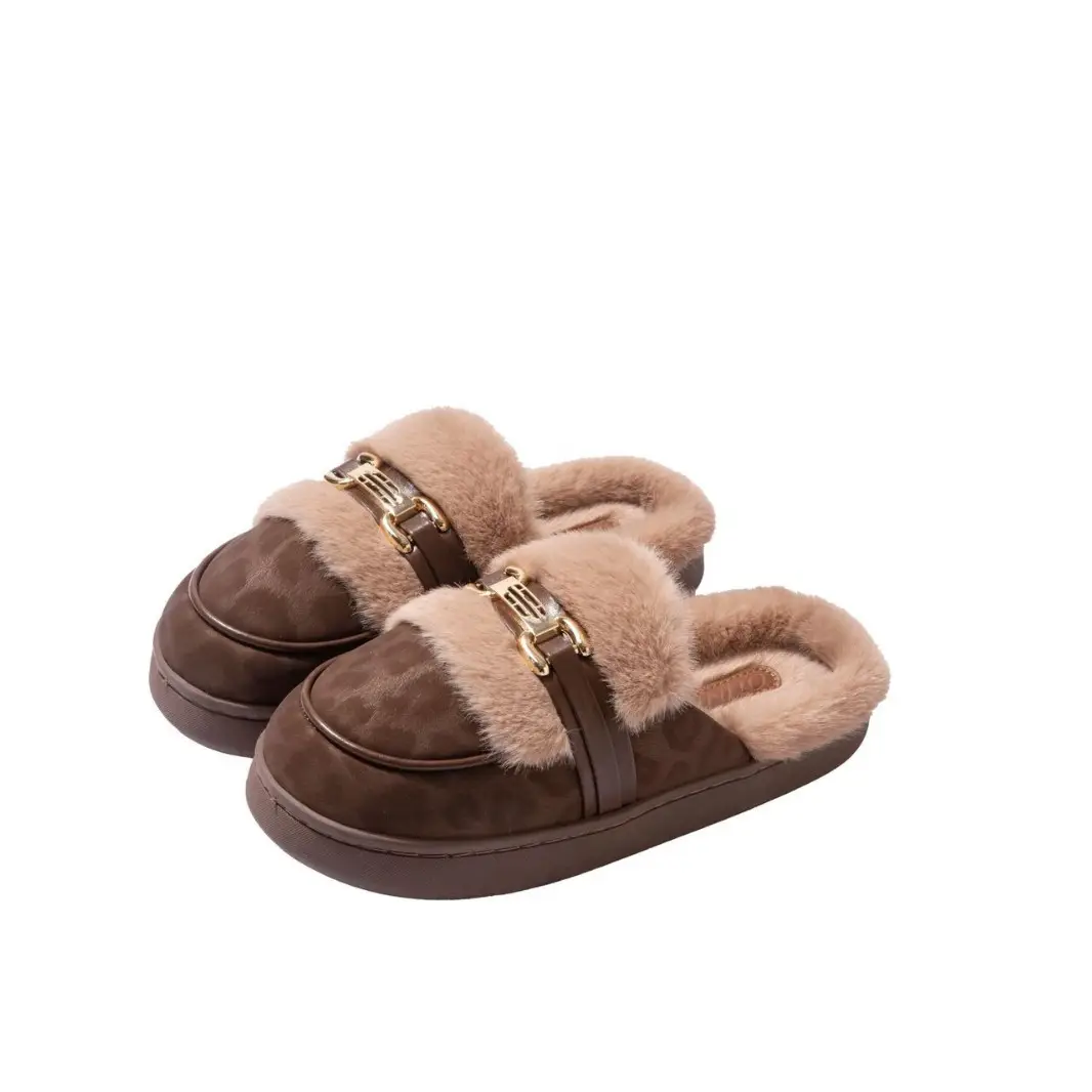 2025 Winter Plush Birkenstock Slippers for Women Brown - Image 7