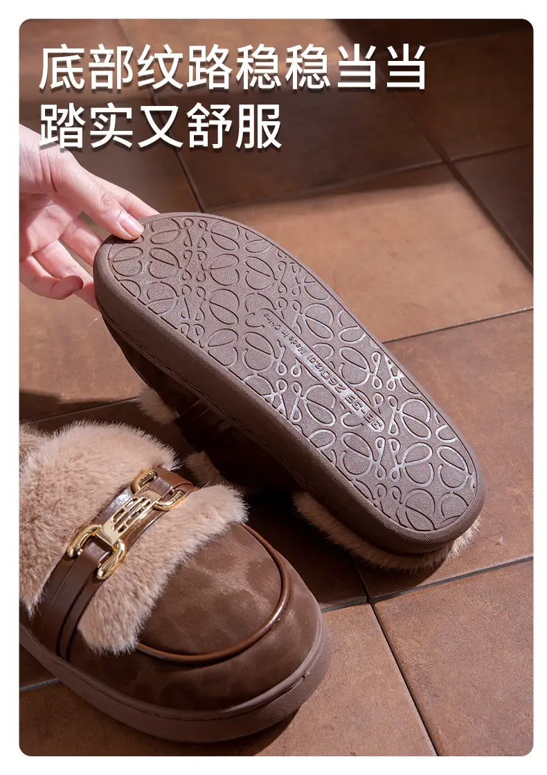 2025 Winter Plush Birkenstock Slippers for Women Brown — feature 6