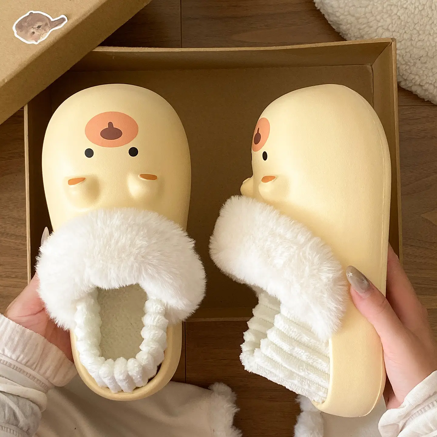 Cartoon Plush Slippers for Women Winter Warm - Image 9