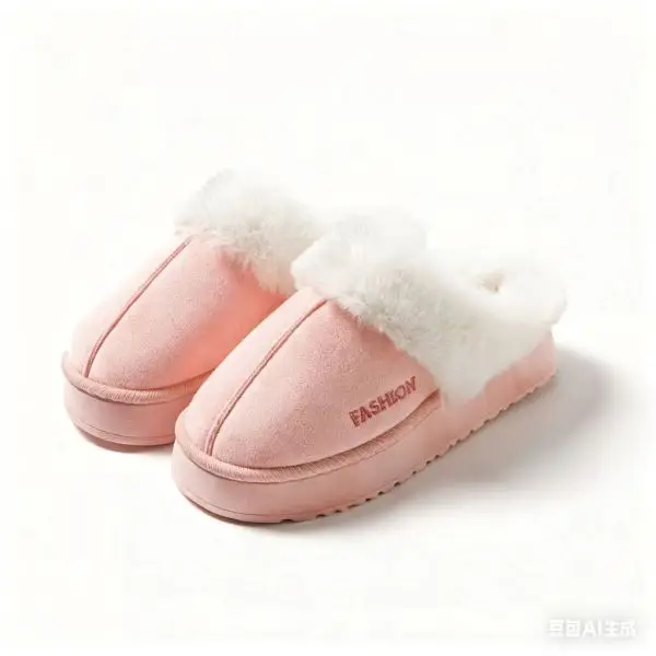 Thick-Soled Plush Cotton Slippers for Women Indoor Warm Anti-Slip Confinement Shoes Fleece-Lined Outer Wear Deodorant Plush Slippers Autumn and Winter - Image 6