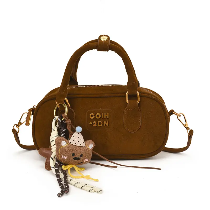 Frosted Women's Shoulder Crossbody Bag with Pendant — feature 13