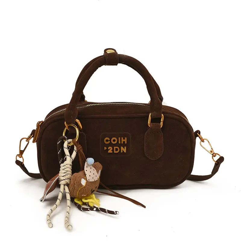 Frosted Women's Shoulder Crossbody Bag with Pendant — feature 14