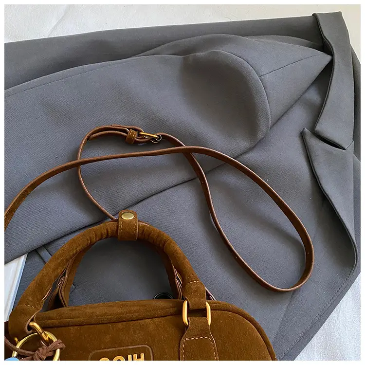 Frosted Women's Shoulder Crossbody Bag with Pendant — feature 16