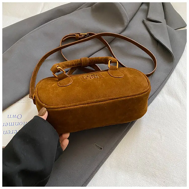 Frosted Women's Shoulder Crossbody Bag with Pendant — feature 19