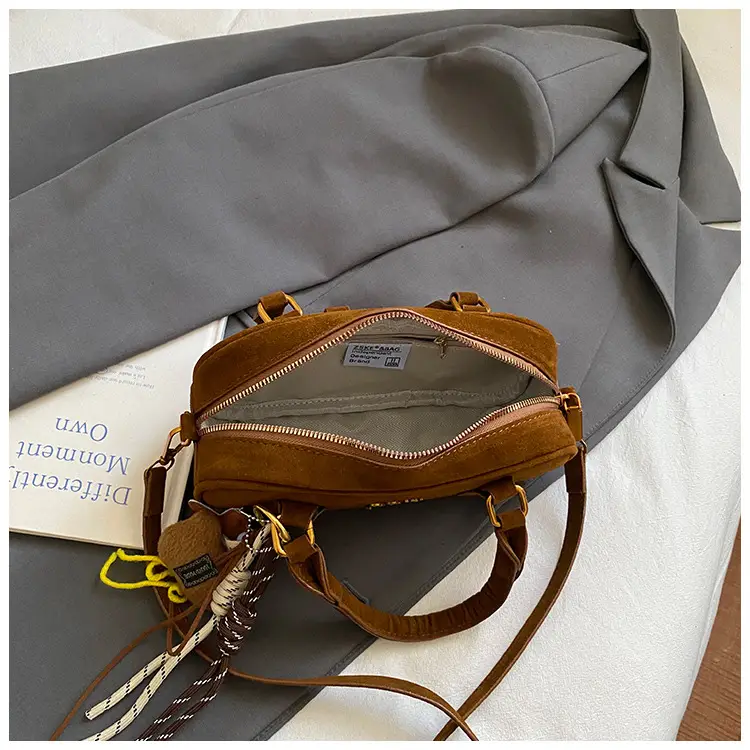 Frosted Women's Shoulder Crossbody Bag with Pendant — feature 23