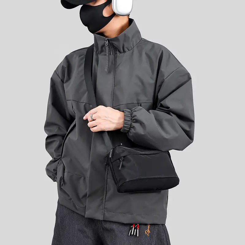 Men's Crossbody Bag Canvas Waterproof Large Capacity - Image 6
