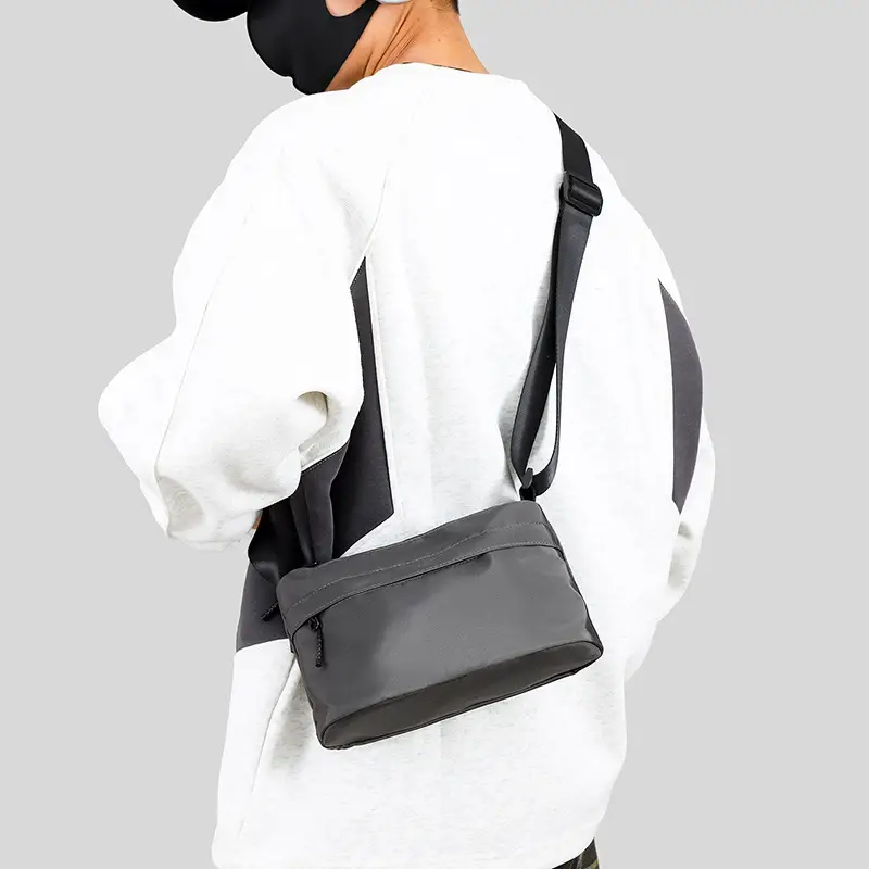 Men's Crossbody Bag Canvas Waterproof Large Capacity - Image 7
