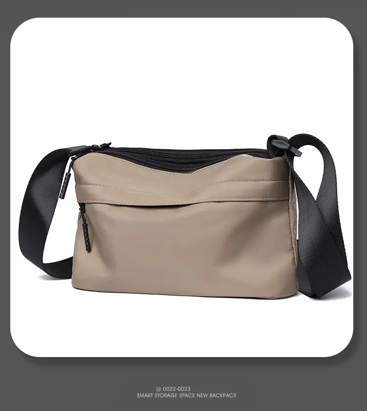 Men's Crossbody Bag Canvas Waterproof Large Capacity — feature 17