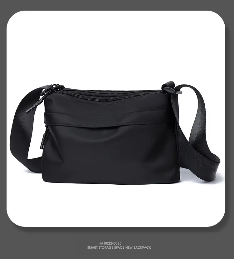 Men's Crossbody Bag Canvas Waterproof Large Capacity — feature 20